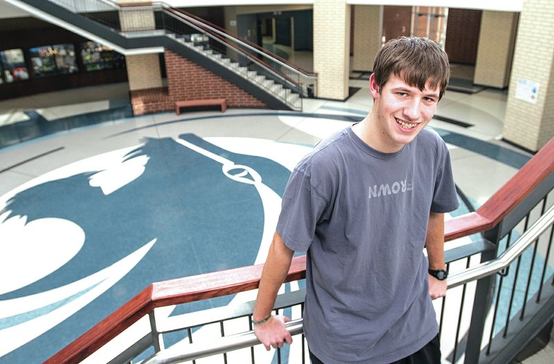 NWA Democrat-Gazette/ANTHONY REYES &#8226; @NWATONYR Alex O&#8217;Brien, senior at Har-Ber High School in Springdale, scored a 36 on the ACT test on his third try. He previously scored 35 and 34.