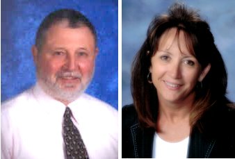 Superintendent Randy Barrett and Assistant Superintendent Judy Winslett