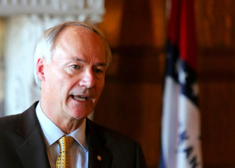 The delay in the release of his budget plan is not “a glitch” but a matter of timing to keep the focus on health care, Gov. Asa Hutchinson said Tuesday.