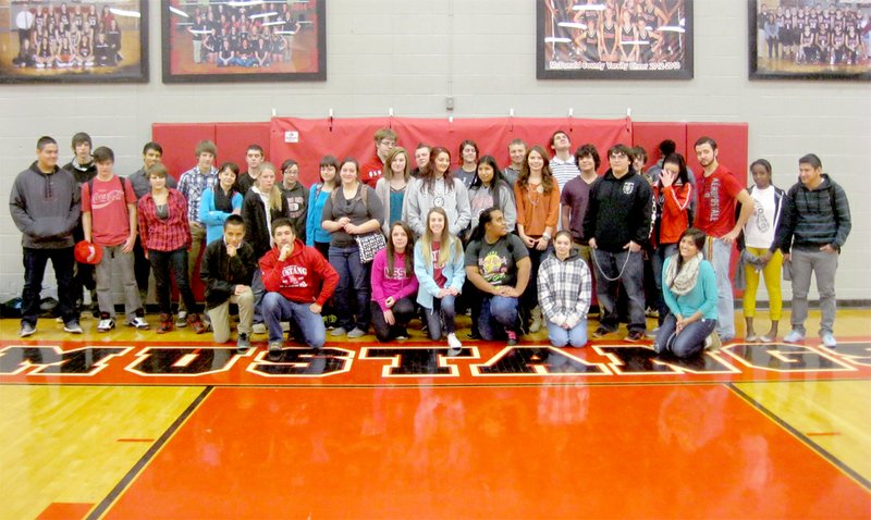 COURTESY PHOTO A total of 56 students were nominated by staff and faculty at McDonald County High School for Character Education awards in January.