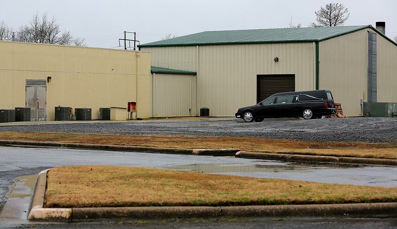 FILE — No activity is seen at Arkansas Funeral Care at 2620 West Main Street in Jacksonville after it was closed down in January 2015. Arkansas Democrat-Gazette/STEPHEN B. THORNTON
