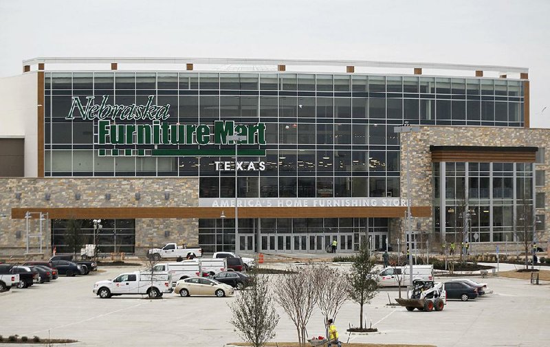 Special to the Arkansas Democrat-Gazette - 01/14/2015  - The exterior of the Nebraska Furniture Mart on Jan. 14, 2015 in The Colony, Texas. The tentative opening date is in April of 2015. 