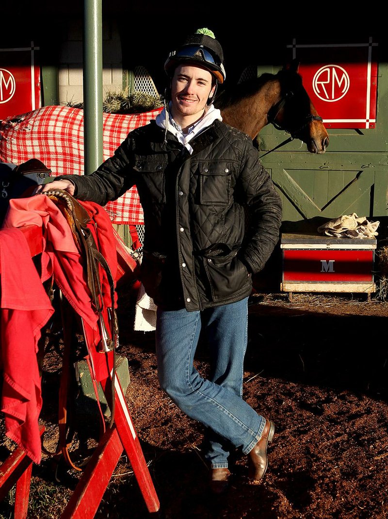 Jockey Channing Hill poses Thursday, January 5, 2012, at Oaklawn Park. Hill is planning on riding at the thoroughbred racetrack for the first time during the 2012 live meet. (The Sentinel-Record/Richard Rasmussen)