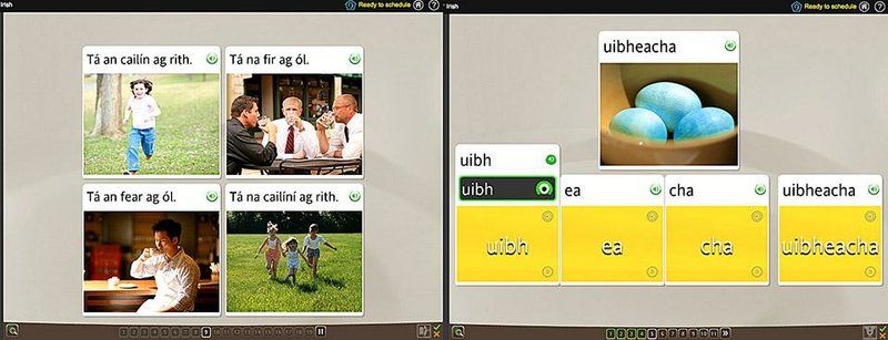 Special to the Arkansas Democrat-Gazette - 01/23/2015  - Rosetta Stone combines reading, pronunciation and visual clues (left) to teach language through total immersion. Lessons also include intense pronunciation exercises
