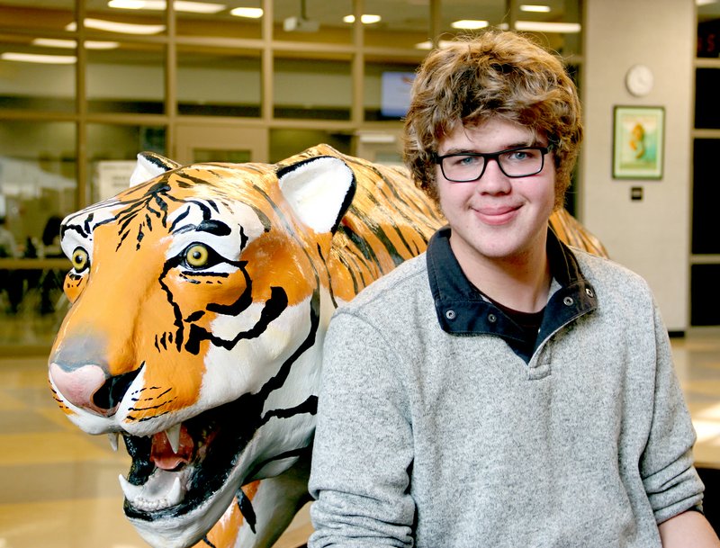 LYNN KUTTER ENTERPRISE-LEADER Roy McKenzie, a sophomore at Prairie Grove High School, scored a 36 on the ACT exam in December. It was only his second time as a high school student to take the exam.