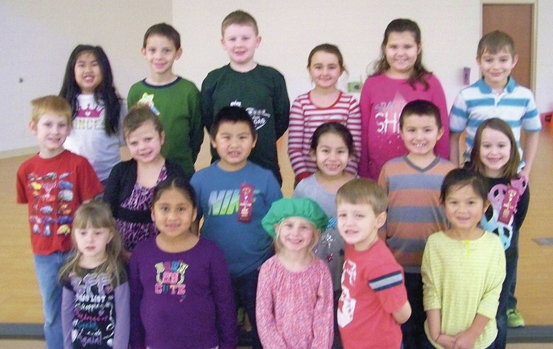 Submitted Photo The Shining Stars at Gentry Primary School for the week of Jan. 23 are: Kindergarten &#8212; Addison Clampet, Giselle Tovar, Adrina Tilley, Kasidy Swinney, Ezra Griffis and Sienna Lor; First Grade &#8212; Jordan Pack, Jacey Shaw, Century Vang, Mia Baten, AJ Honey and Abi Dowdy; and Second Grade &#8212; Erica Long, Laiyton Sutherland, Ryan Fox, Emily Pate, Miley Gardisser and Elijah Dowdy.