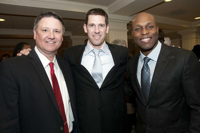 Torii Hunter (shown right), 39, was back in Little Rock on Thursday night to Hunter attend another homecoming of sorts, taking part in Home Runs and Heroes at the Arkansas Governor’s Mansion.