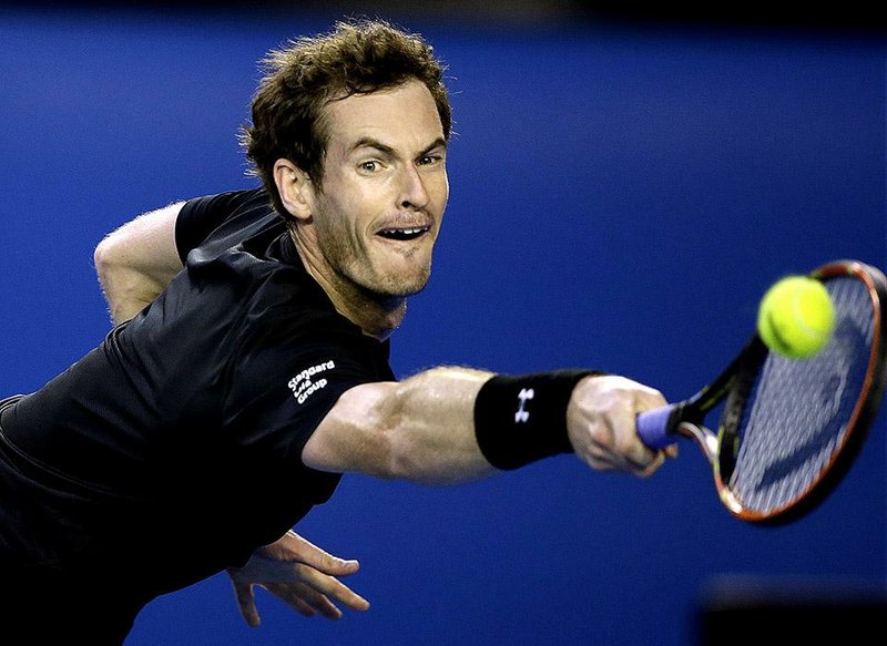Britain’s Andy Murray (above) beat Tomas Berdych of the Czech Republic 6-7 (6), 6-0, 6-3, 7-5 during their semifi nal match Thursday at the Australian Open in Melbourne, Australia. Murray said tension between the players resulted in some mild trash talk on the court.
