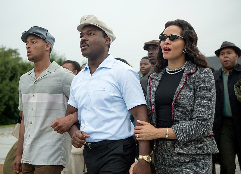 David Oyelowo (center) plays Dr. Martin Luther King Jr., and Carmen Ejogo is Coretta Scott King in Selma.
