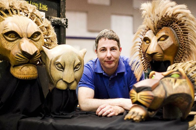 Puppet supervisor Michael Reilly maintains the hundreds of masks and puppets that appear onstage in The Lion King, as well as director Julie Taymor’s designs.