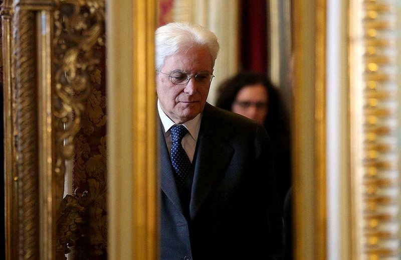 Sergio Mattarella arrives Saturday at the official residence of the Italian president. He was selected as president Saturday and is to take the oath of office Tuesday for a seven-year term. 