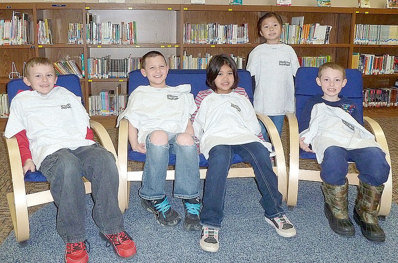 Submitted Photo Glenn Duffy Elementary PAWS students of the month for February are: Logan Morrow (Gravette), Nate Walker (Gravette), Marley Begay (Bella Vista), Amylia Vang (Gravette), Quinnton Madison (Bella Vista), and Aiden Sabby (Bella Vista but unavailable for the photo).