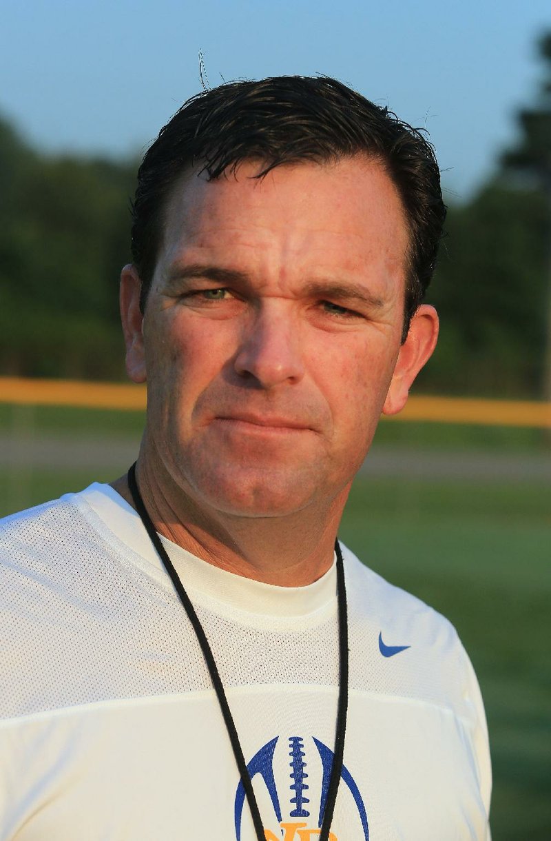 North Little Rock High a School head football coach Brad Bolding.