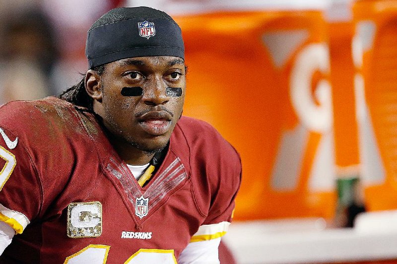 Washington Redskins quarterback Robert Griffin III auctioned off the cast he wore briefly last season after dislocating his ankle. It sold for $1,522 and the proceeds went to charity. 