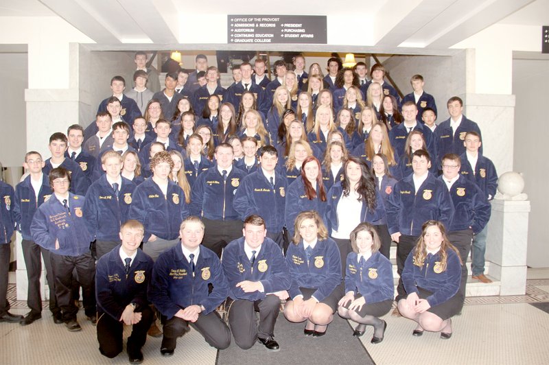 COURTESY PHOTO Area FFA students attend the District Greenhand Conference in Springfield.