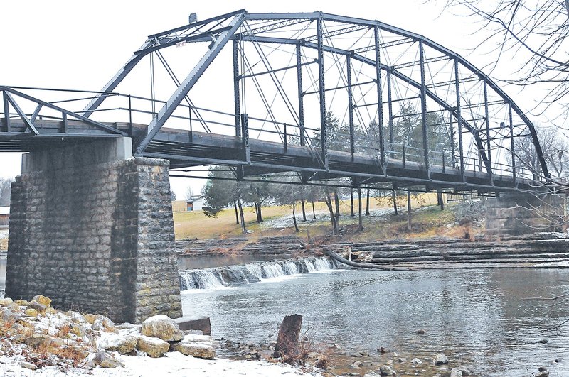 The War Eagle bridge, seen here Saturday, spans the War Eagle River in east Benton County.