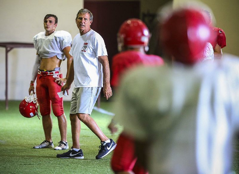 Cabot High School football coach Mike Malham.