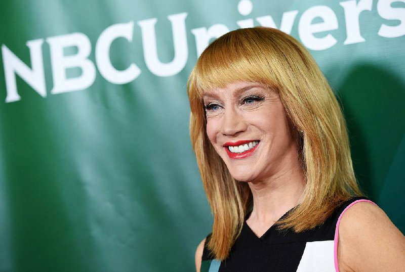 In this Thursday, Jan. 15, 2015, file photo, Kathy Griffin of the E! show "Fashion Police" poses at the NBCUniversal Cable 2015 Winter TCA Press Tour at The Langham Huntington Hotel, in Pasadena, Calif. 

