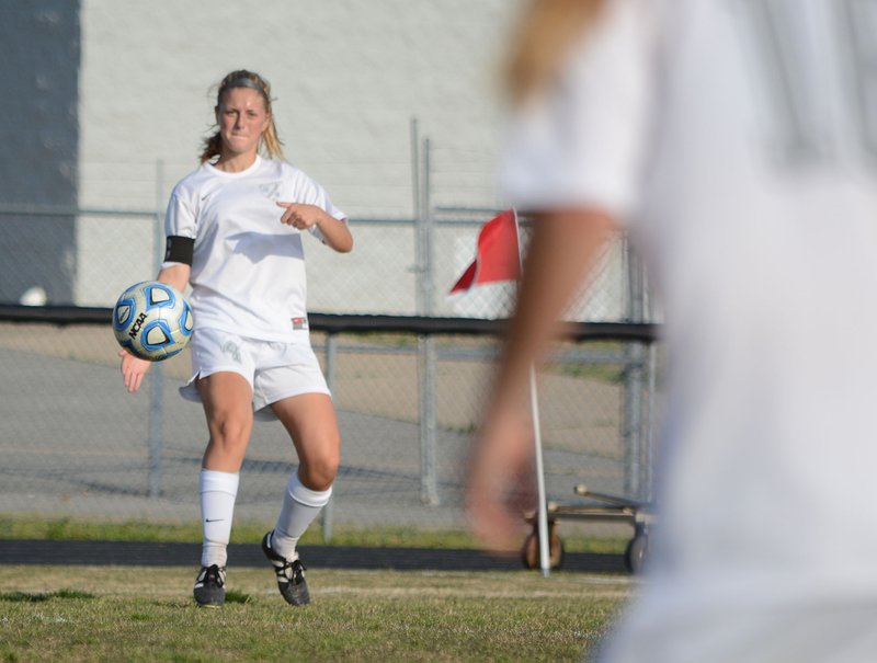 Graham Thomas/Herald-Leader Siloam Springs senior Annika Bos is one of several returning starters for the Lady Panthers soccer team. Bos signed with John Brown University earlier this month. The Lady Panthers are defending Class 6A state champions.