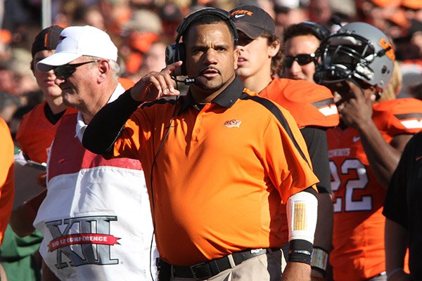 New Arkansas running backs coach Jemal Singleton spent the last four seasons at Oklahoma State.