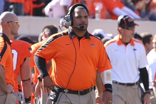 New Arkansas running backs coach Jemal Singleton spent the last four seasons at Oklahoma State.