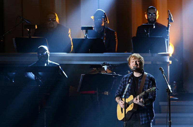 Ed Sheeran performs at "Stevie Wonder: Songs in the Key of Life — An All-Star Grammy Salute," at the Nokia Theatre L.A. Live on Tuesday, Feb. 10, 2015, in Los Angeles. 