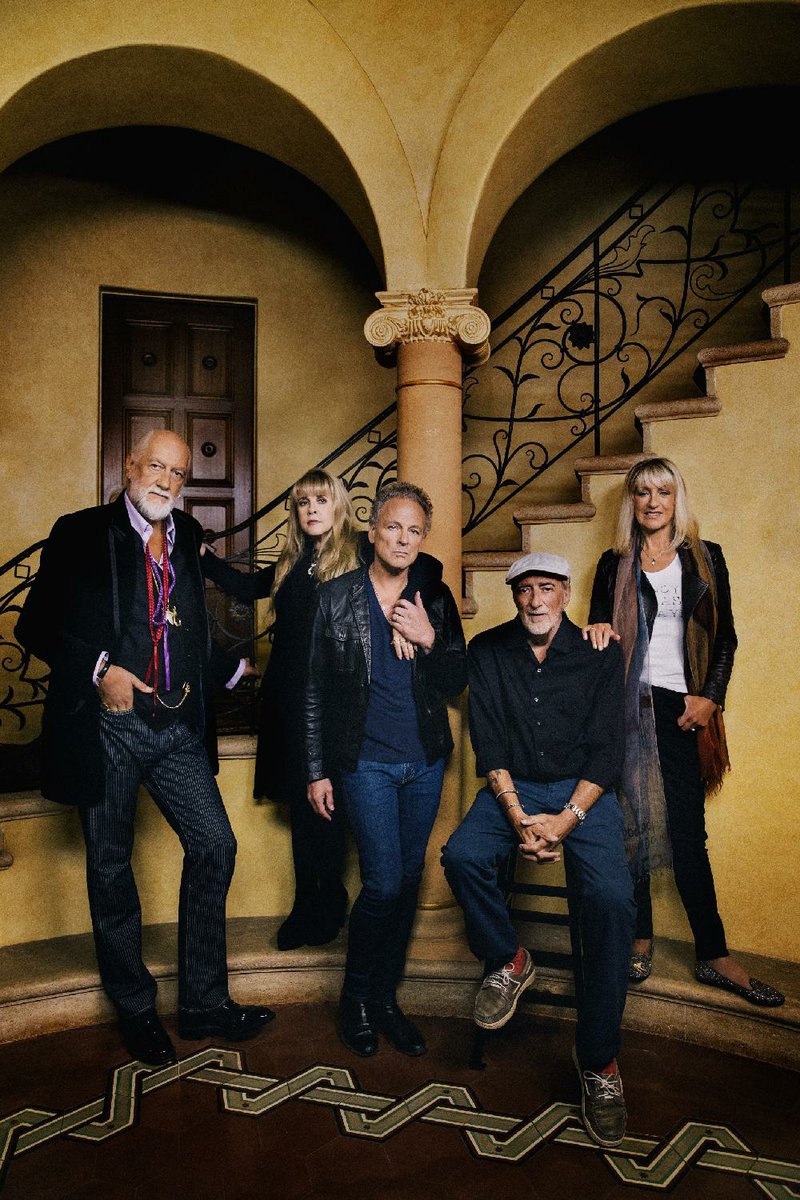 Fleetwood Mac From left to right:  Mick Fleetwood, Stevie Nicks, Lindsey Buckingham, John McVie and Christine McVie