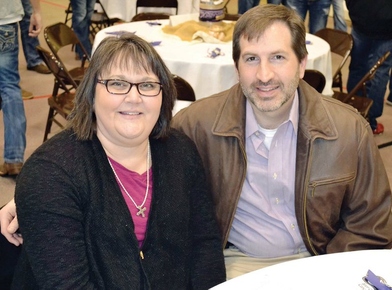 Julie Hodges and her husband, Kevin, were among the cancer survivors and their guests honored recently at the annual River Valley Relay for Life survivor banquet.