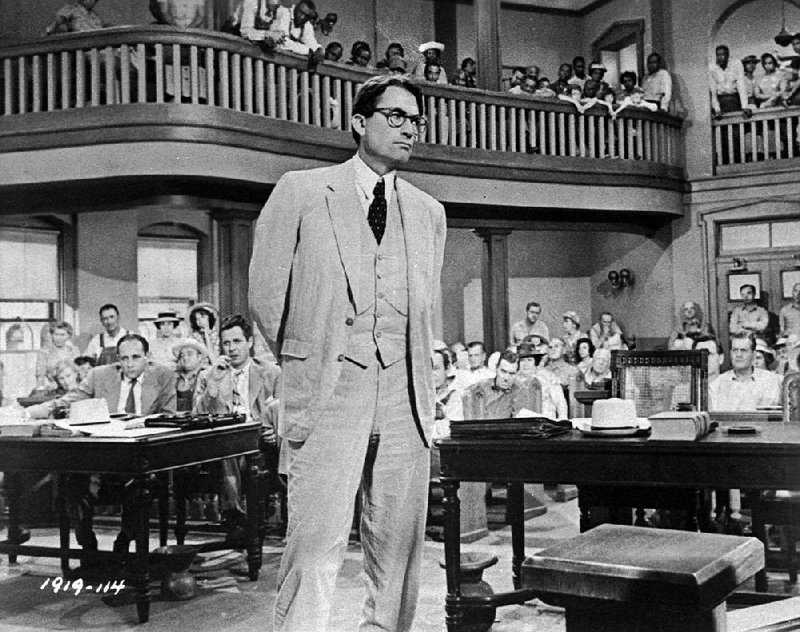 Gregory Peck is shown in a scene from the film "To Kill a Mockingbird" in this 1962 photo.