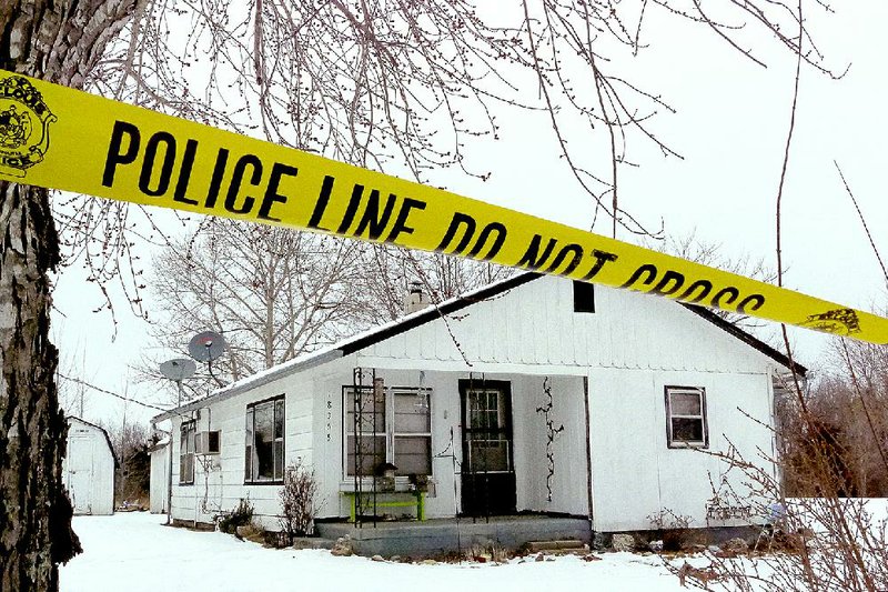 Two people were killed Thursday night at this Tyrone, Mo., home in a multiple-location shooting rampage that officials said Friday had left seven people and the gunman dead.