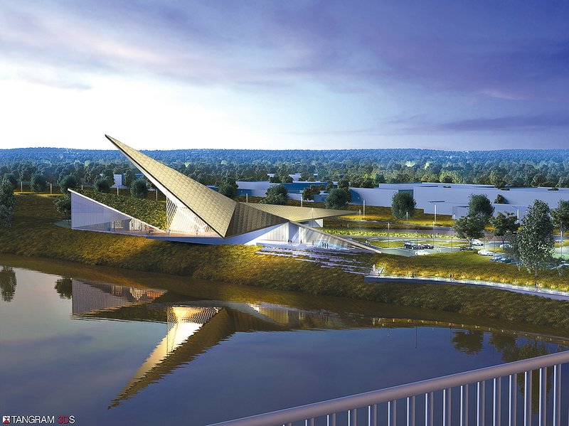 Pictured is a rendering of the future 50,000-square-foot U.S. Marshals Museum in Fort Smith, which is an estimated $50 million project. 