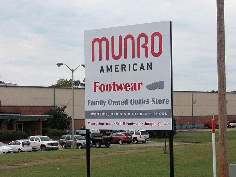 Submitted photo 27 YEARS OF SERVICE: Munro Footwear Outlet Store has changed its name to Munro American Family Footwear Outlet but can still be found at 3770 Malvern. In recognition of its 27 years of service in the Hot Springs area and around the world, a sale is being held now through Saturday.