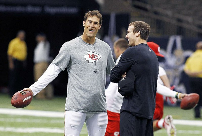The Minnesota Vikings and the Buffalo Bills have agreed on a trade that will send quarterback Matt Cassel (shown left in this file photo) to the Bills.