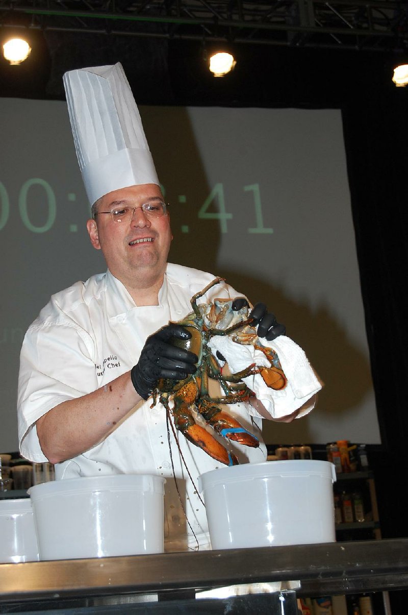 Chef Daniel Capello competes at last year’s Diamond Chef Arkansas finals, a benefit for Pulaski Technical College’s Culinary Arts and Hospitality Management Institute. 