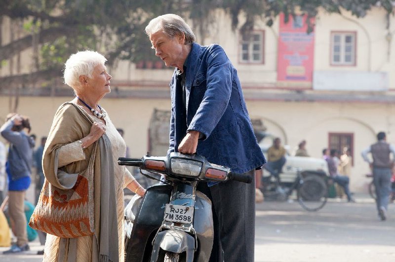 Evelyn Greenslade (Judi Dench) and Douglas Ainslie (Bill Nighy) catch up with each other in The Second Best Exotic Marigold Hotel, a sequel to the surprise 2011 hit.