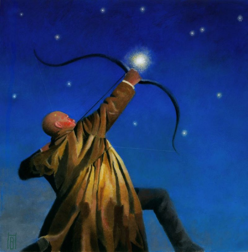 Star Messenger, painting by Brad Holland for The Rotarian