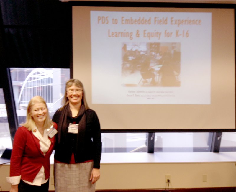 Photo submitted Grace Davis and Marlene Schwerin recently represented John Brown University and Siloam Springs School District in Atlanta at the National Association for Professional Development Schools&#8217; 10th Annual Conference March 5-7. They presented PDS to Embedded Field Experience Learning and Equity for grades K-16.