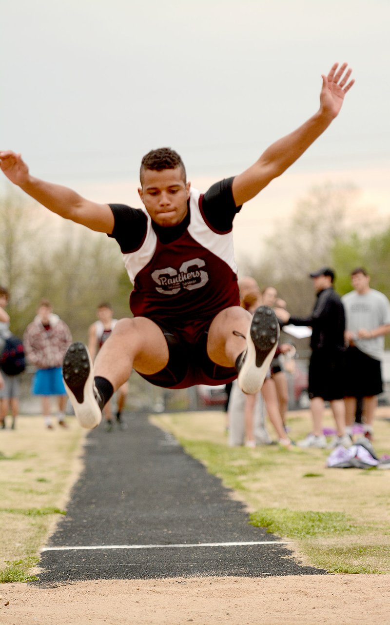 Bud Sullins/Special to the Herald-Leader Junior Matt Downing is expected to be a big contributor this season for the Siloam Springs track and field team.