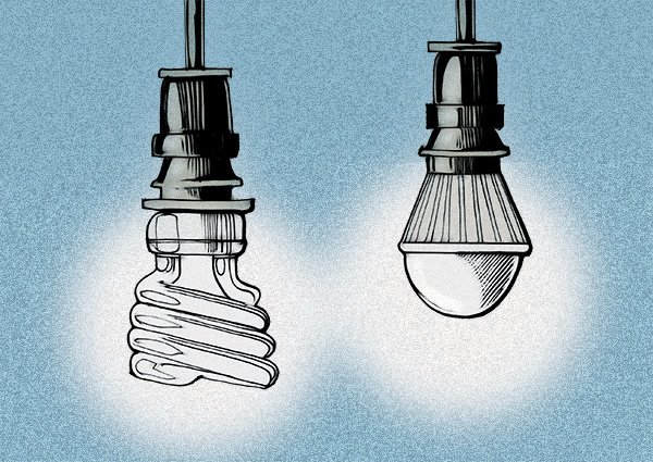 Arkansas Democrat-Gazette light bulb illustration. 