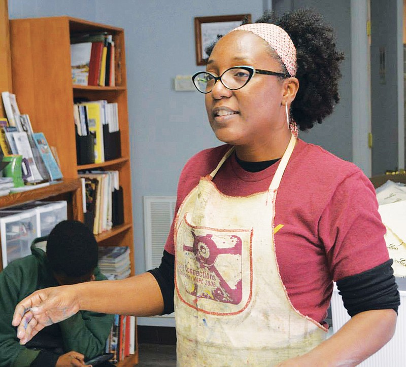 Little Rock artist Delita Martin conducts a printmaking workshop March 7 at the Arkadelphia Arts Center, where her exhibit Beyond Layers will remain on display through March 28. The arts center will host an artist’s reception for Martin from 4:30-6 p.m. Thursday.