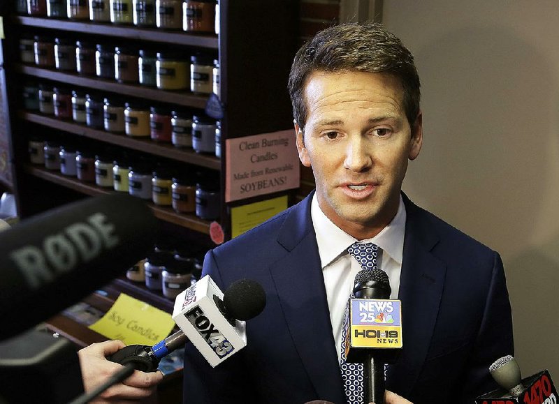 Rep. Aaron Schock, R-Ill., resigned Tuesday amid questions about extravagant spending and payments to donors. 