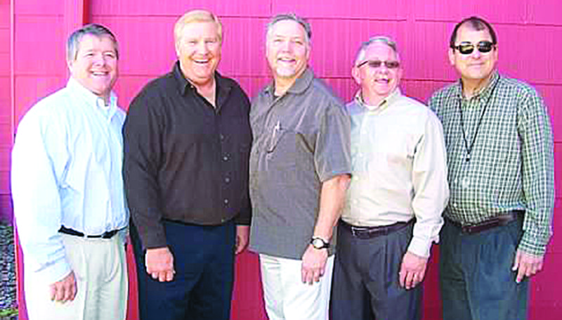 Submitted Photo The Sonshine Quartet, which originated in Gravette when these men were yet in high school, is pictured more recently, in 2011.