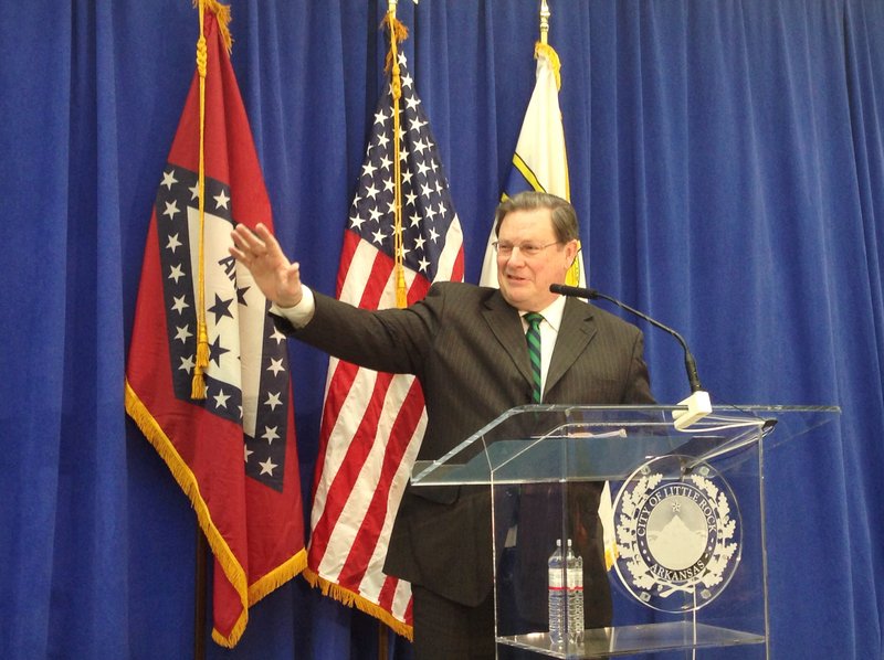 Little Rock Mayor Mark Stodola delivers his eighth State of the City address on Thursday, March 19, 2015. 