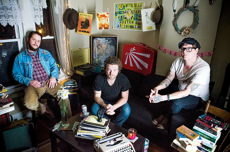 Two Cow Garage — Shane Sweeney (from Left), David Murphy and Micah Schnabel, along with new band mate Todd Farrell Jr. — will play Sunday at the Valley of the Vapors Festival in Hot Springs.