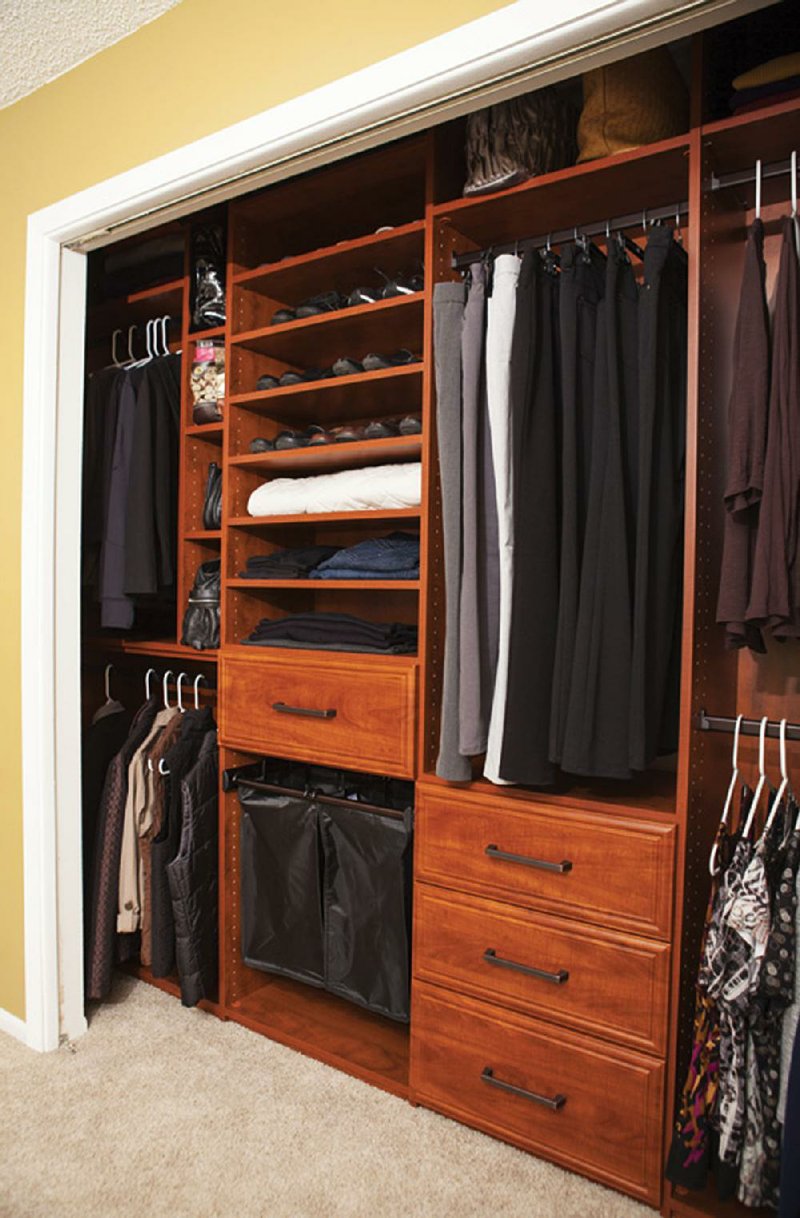 Clothing storage has gotten more sophisticated of late, thanks to custom closets. “People are incorporating into their closets a wardrobe ... and that's a piece of furniture they don't have to have in their bedroom," says David Fraiser of Closet Factory Arkansas.