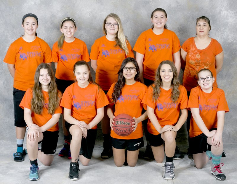 Photo submitted The Terrapins, coached by Geri Cruz, were the champions of the sixth- through eighth-grade girls basketball league of the Boys and Girls Club of Western Benton County. Team members are: Alexsis Fortner, Makayla Carte, Makayla Cruz, Hayley DeFoe, Ruthie Fleig, Aubrey Gebhart, Mia Hevener, Julia Jackson and Hailey Thurman.