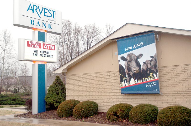 Arvest Bank offers full service banking, including agriculture loans, at its Anderson and Noel branches.