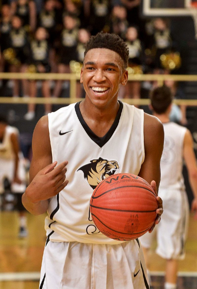 Bentonville guard Malik Monk averaged nearly 27 points per game this past season, but the junior is still searching for ways to improve his game. 