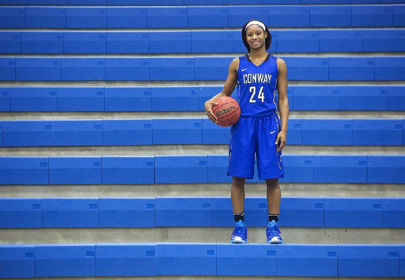 Jordan Danberry said her father told her she was named after Michael Jordan, but she wore No. 24 — not Jordan’s 23 — throughout her career at Conway. 