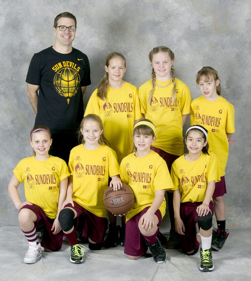 Photo submitted The Sun Devils, coached by Chess Stephenson, were the champions of the fourth- and fifth-grade girls basketball league of the Boys and Girls Club of Western Benton County. Team members are: Jaelynn Avery, Lillie Hooke, Ashton Marsh, Hannah McNew, Sophia Stephenson, Grace Boatright, Bethany Markovich, Sidney Pfeiffer and Brooklyn Williams.